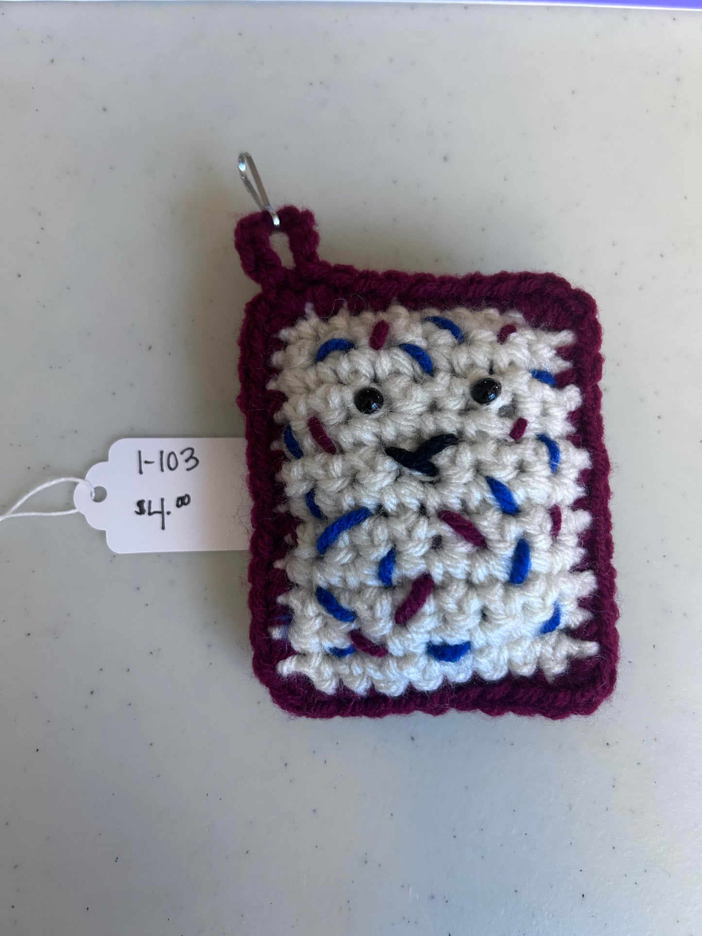 Red/White/Blue Poptart Keychain