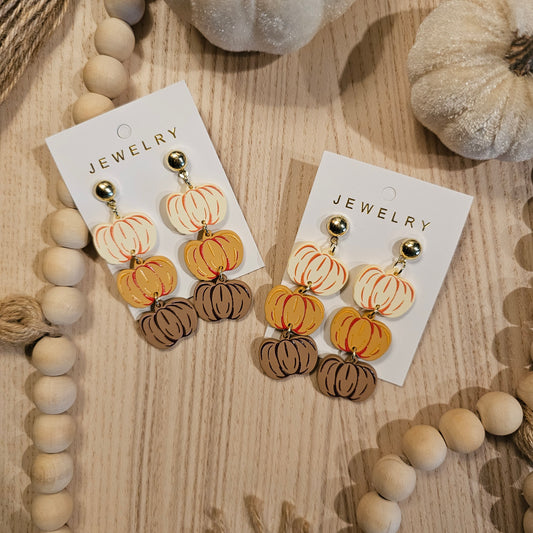 Pumpkin Earrings