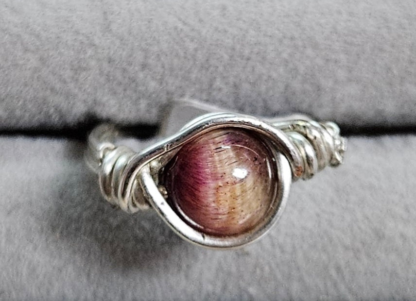 Wire Wrapped Crystal Rings