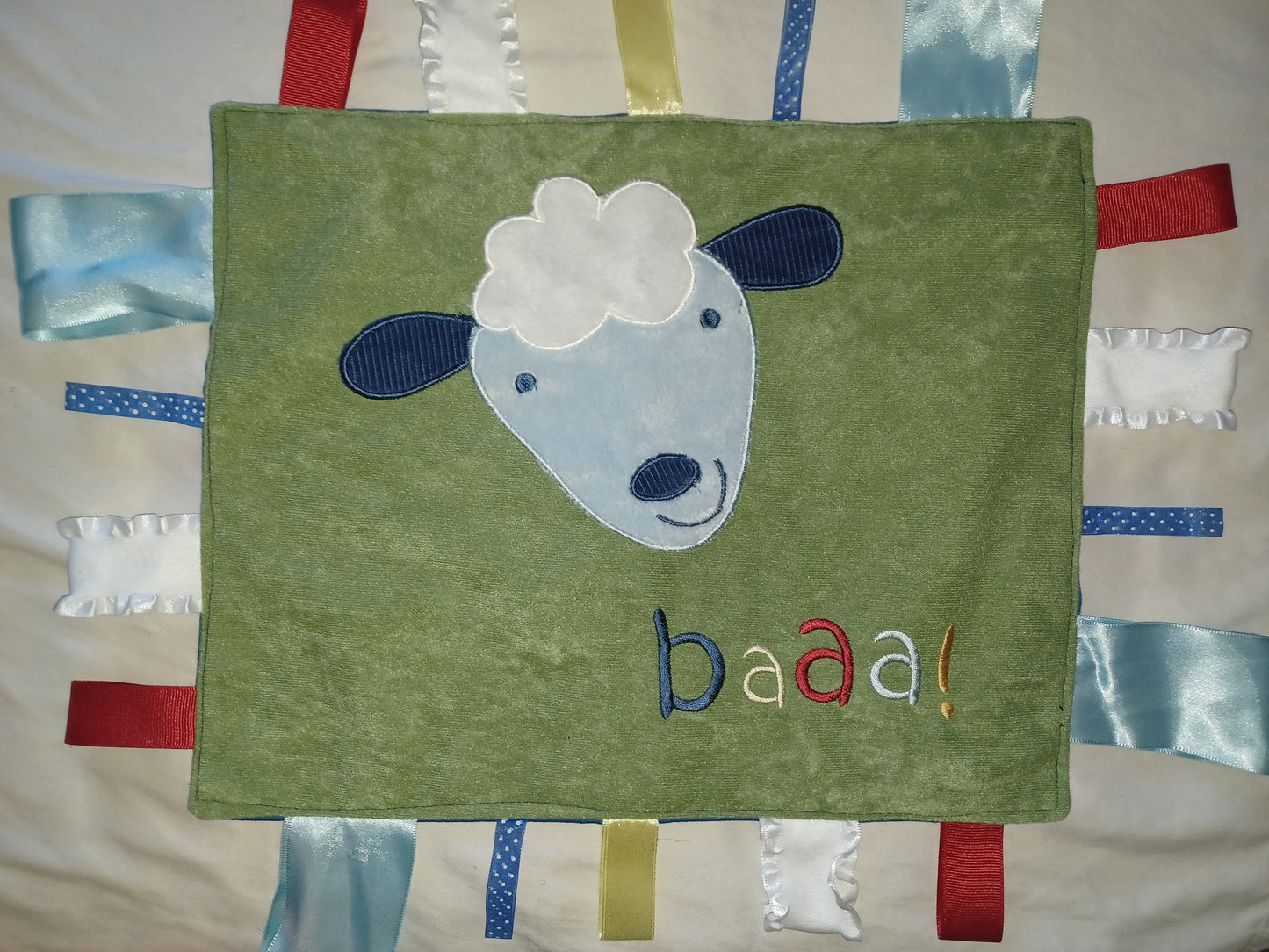 Embroidered Animal Taggy Blankey