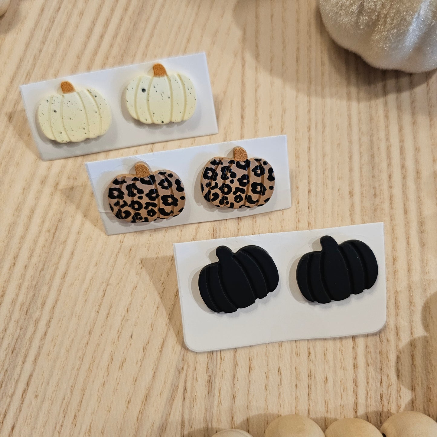 Pumpkin Earring Studs