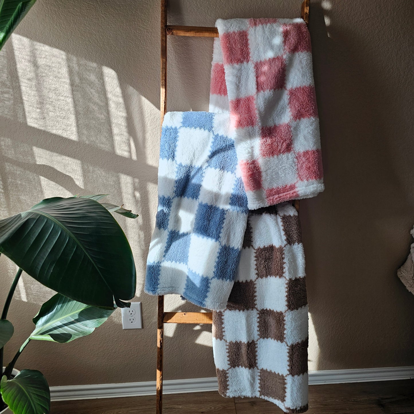 Throw Blanket Checkered 40x59