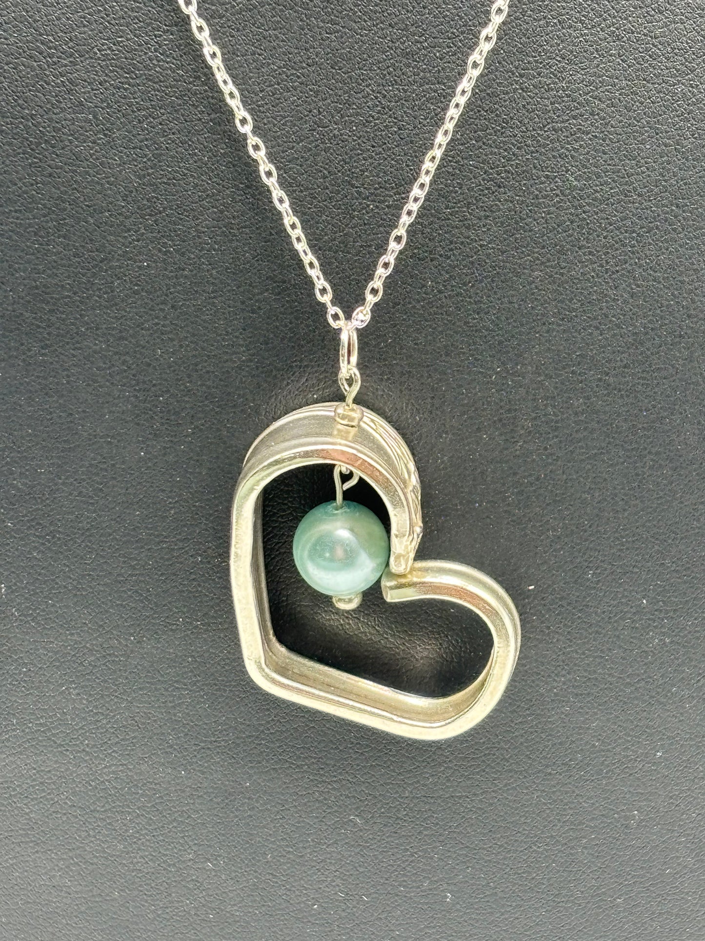 Handle Heart Pendant w/bling