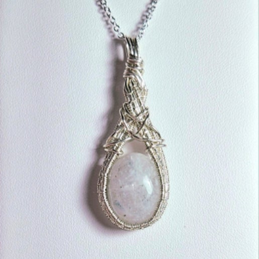 Moonstone Drop Necklace