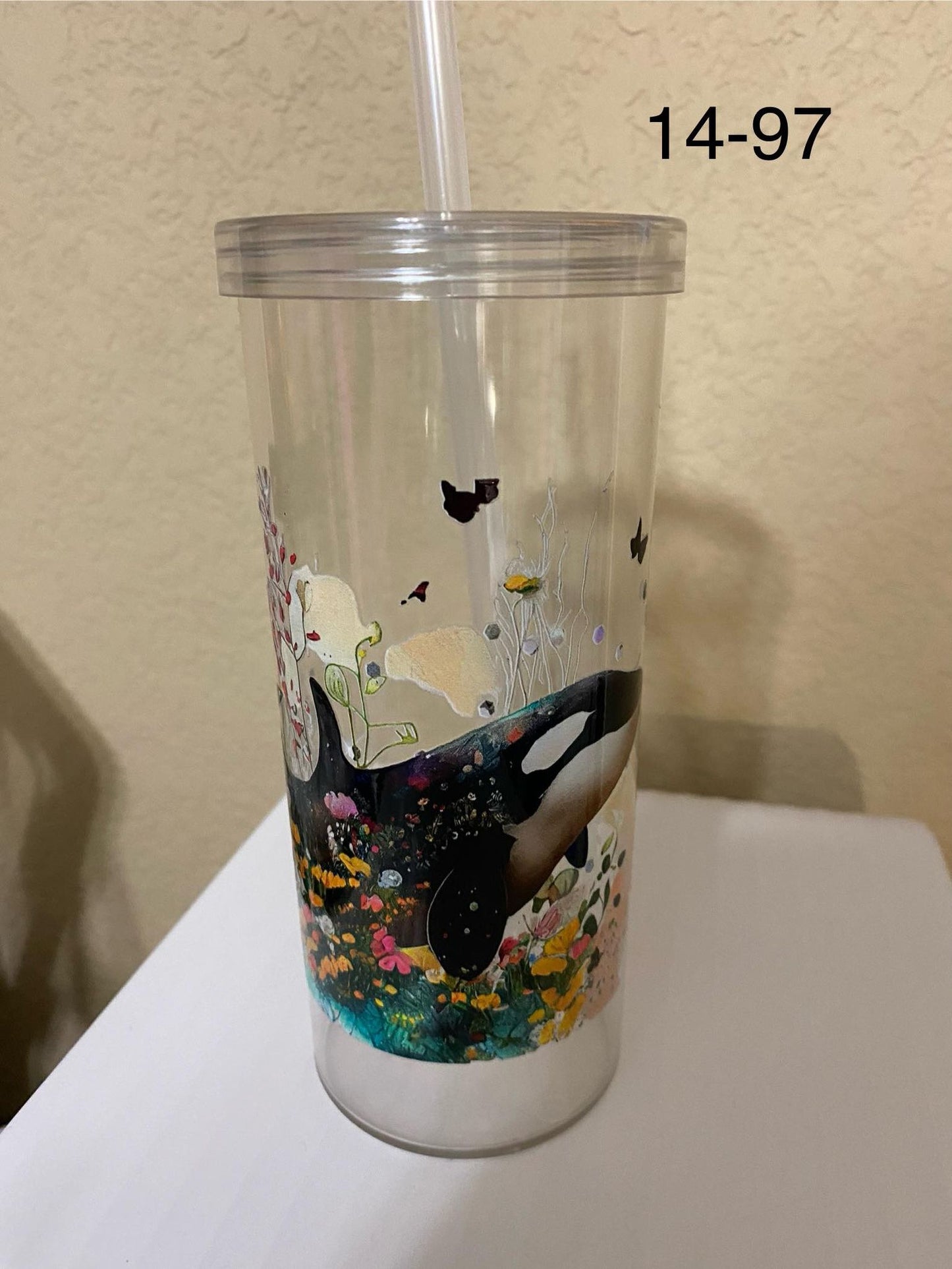 acrylic skinny tumbler