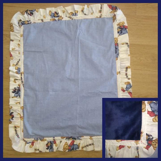 Blue Jean Teddy blanket