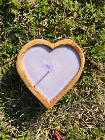 Purple Heart Candle