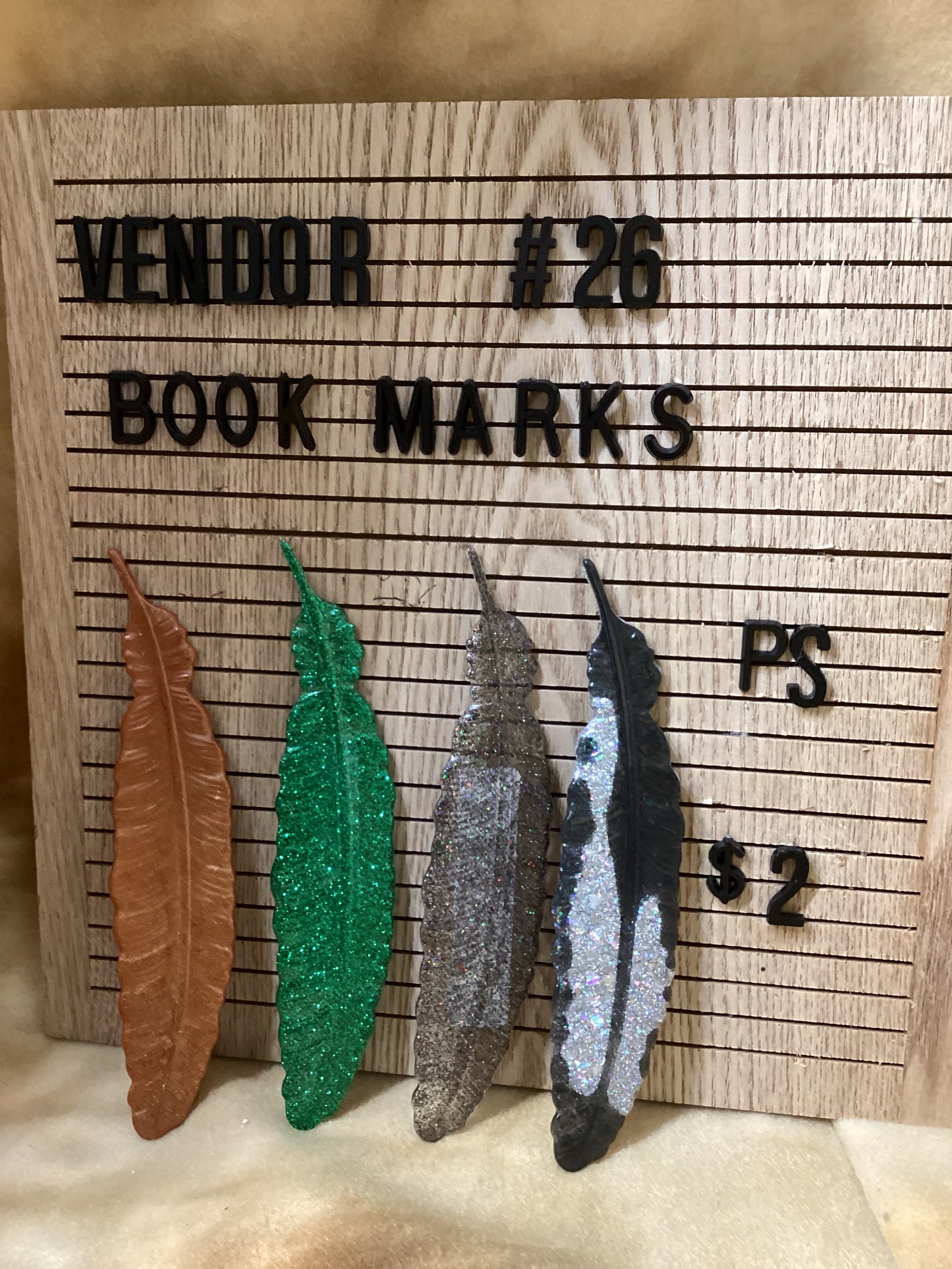 Feather Bookmarks