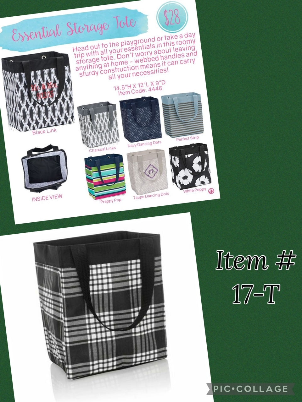 Perfectly Plaid - Essential Storage Tote