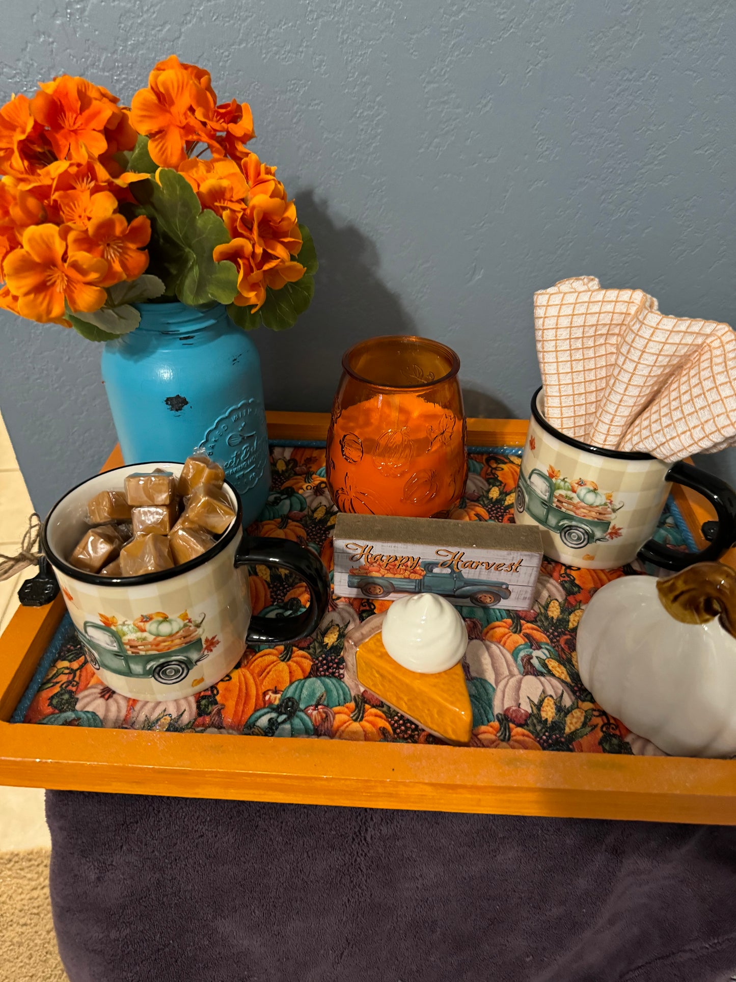 Fall Center piece tray