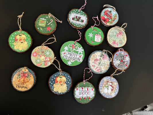 Wood Slice Ornaments