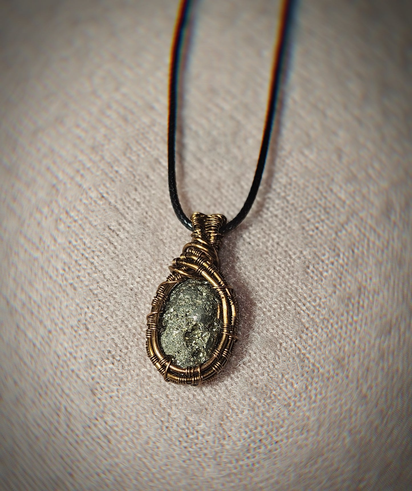 Raw Pyrite Pendant