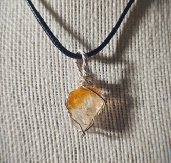 Raw Citrine Necklace