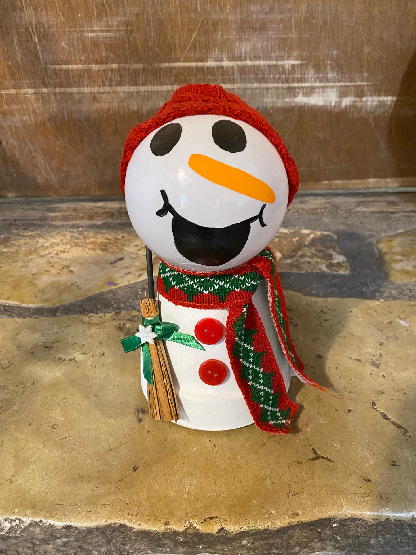 Snowman with beanie