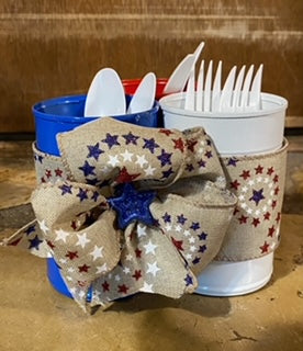 4th of July utensil holder