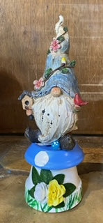 Gnome on a mushroom