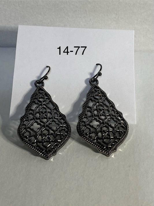 gunmetal earrings