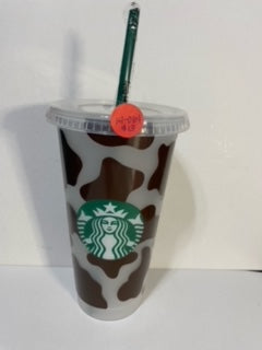 SB venti cup brown cow spots