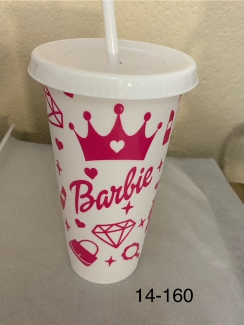 white venti cup Barbie