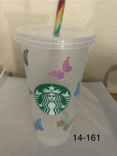 SB venti cup butterflies