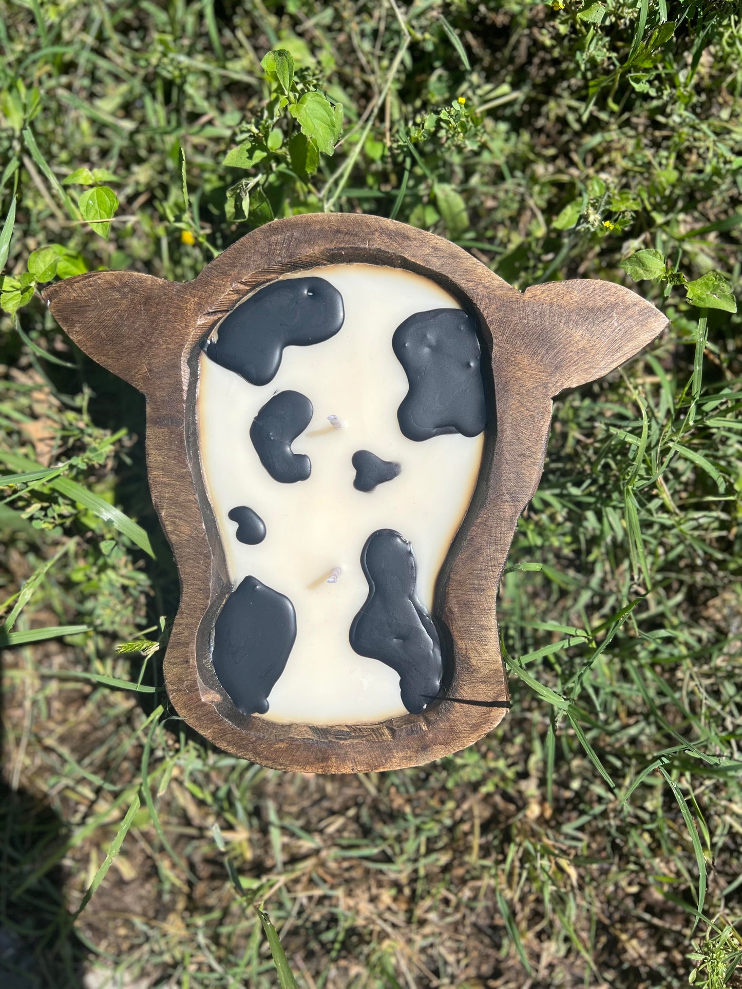 Small Cow Head Candle