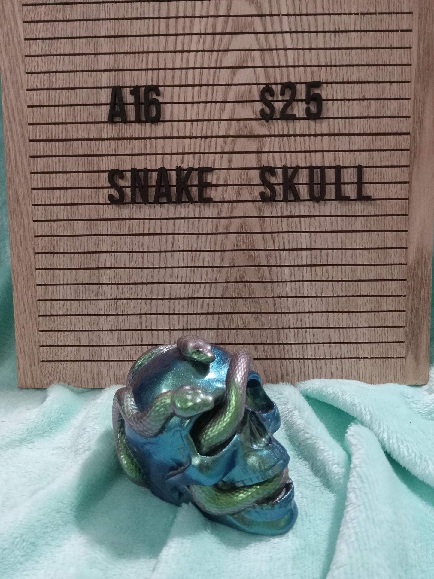 Resin Snake Skull