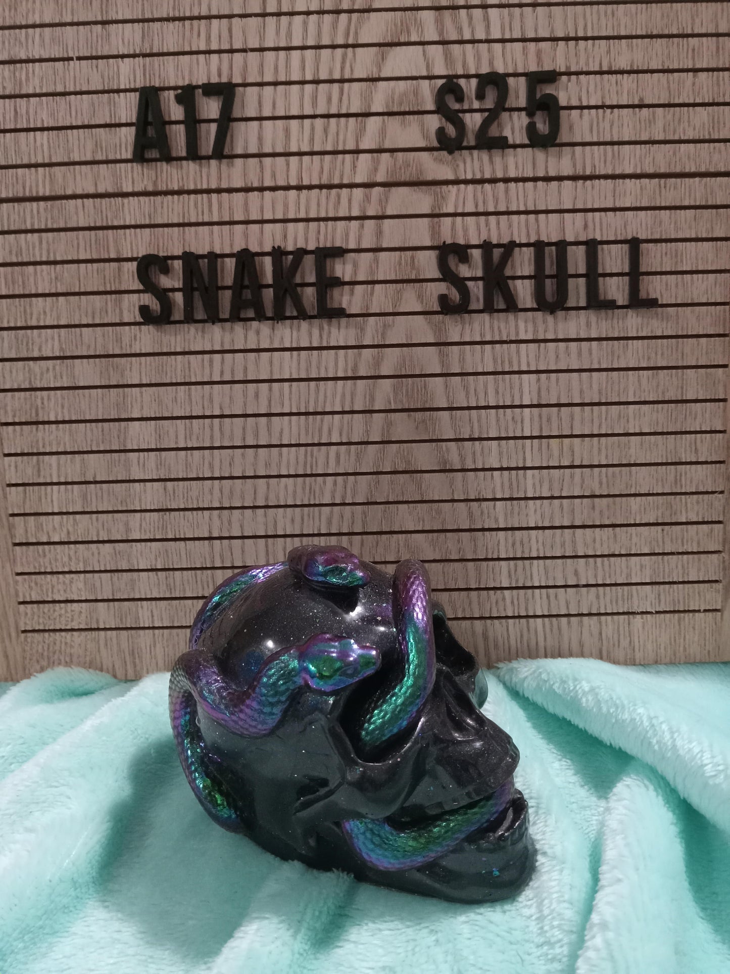 Resin Snake Skull