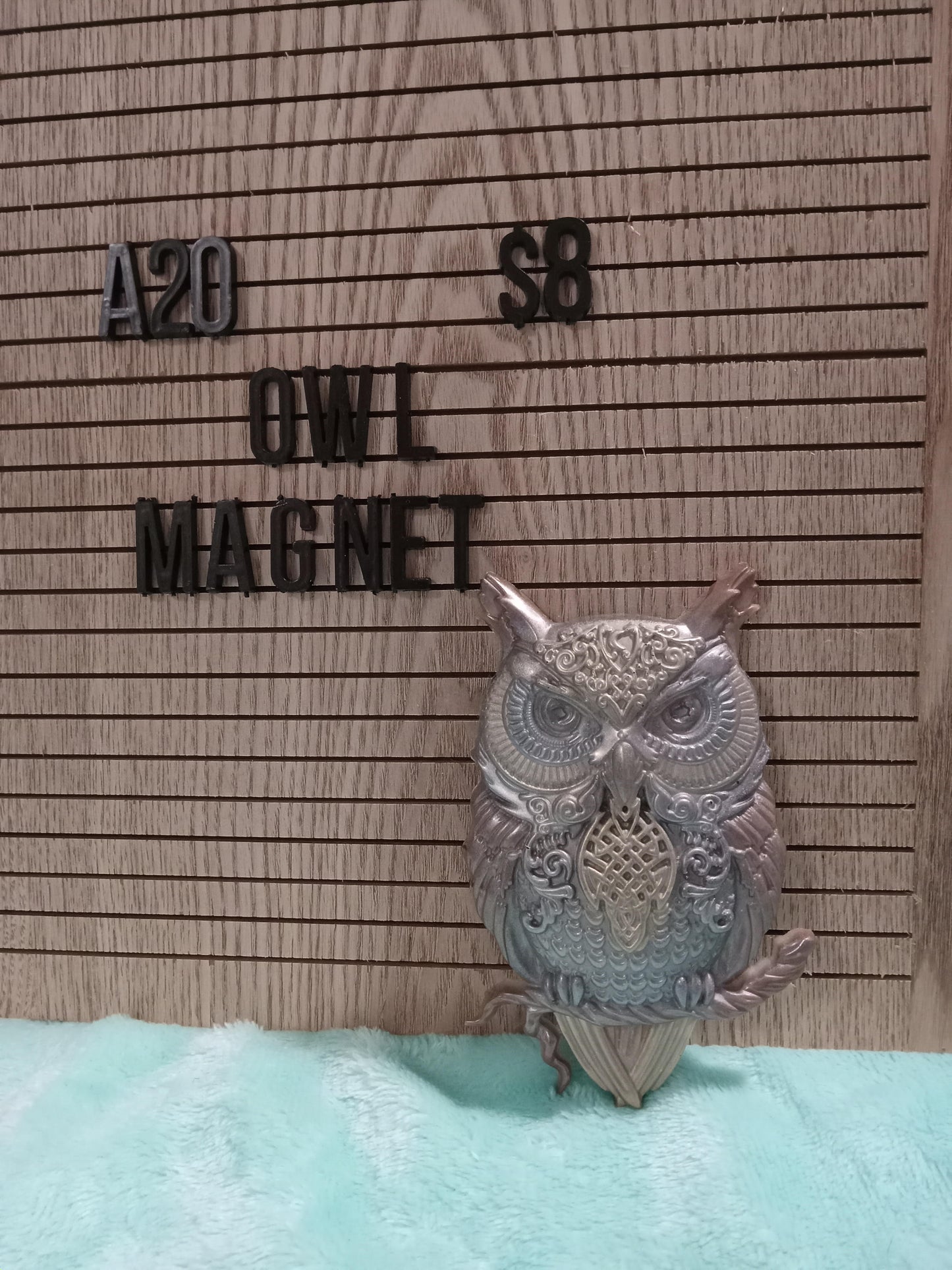 Resin Owl Magnet