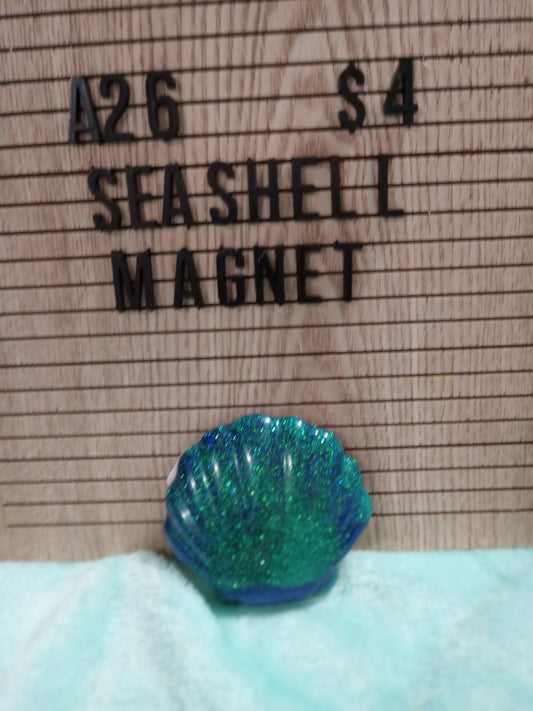 Resin Seashell Magnet