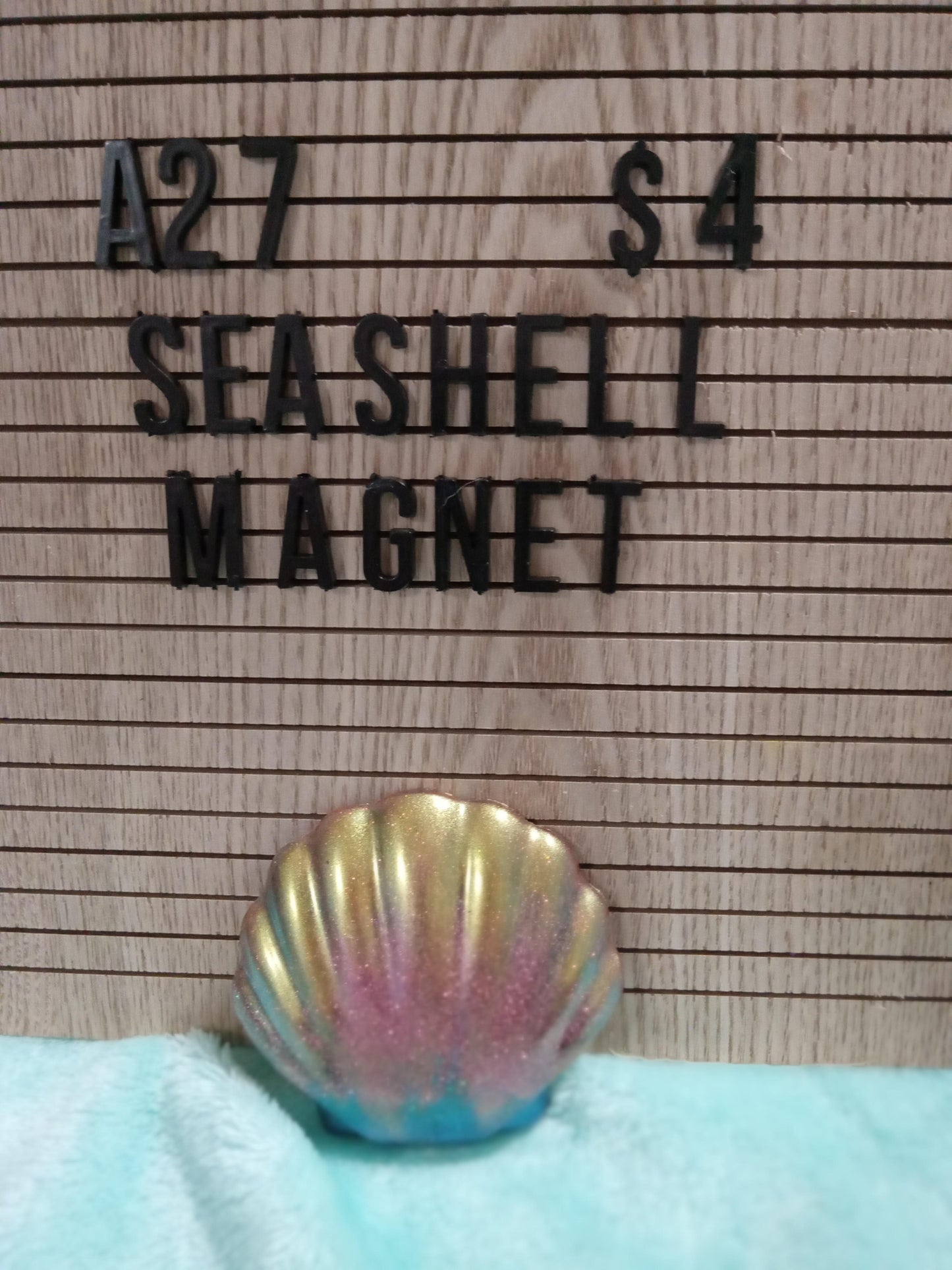 Resin Seashell Magnet