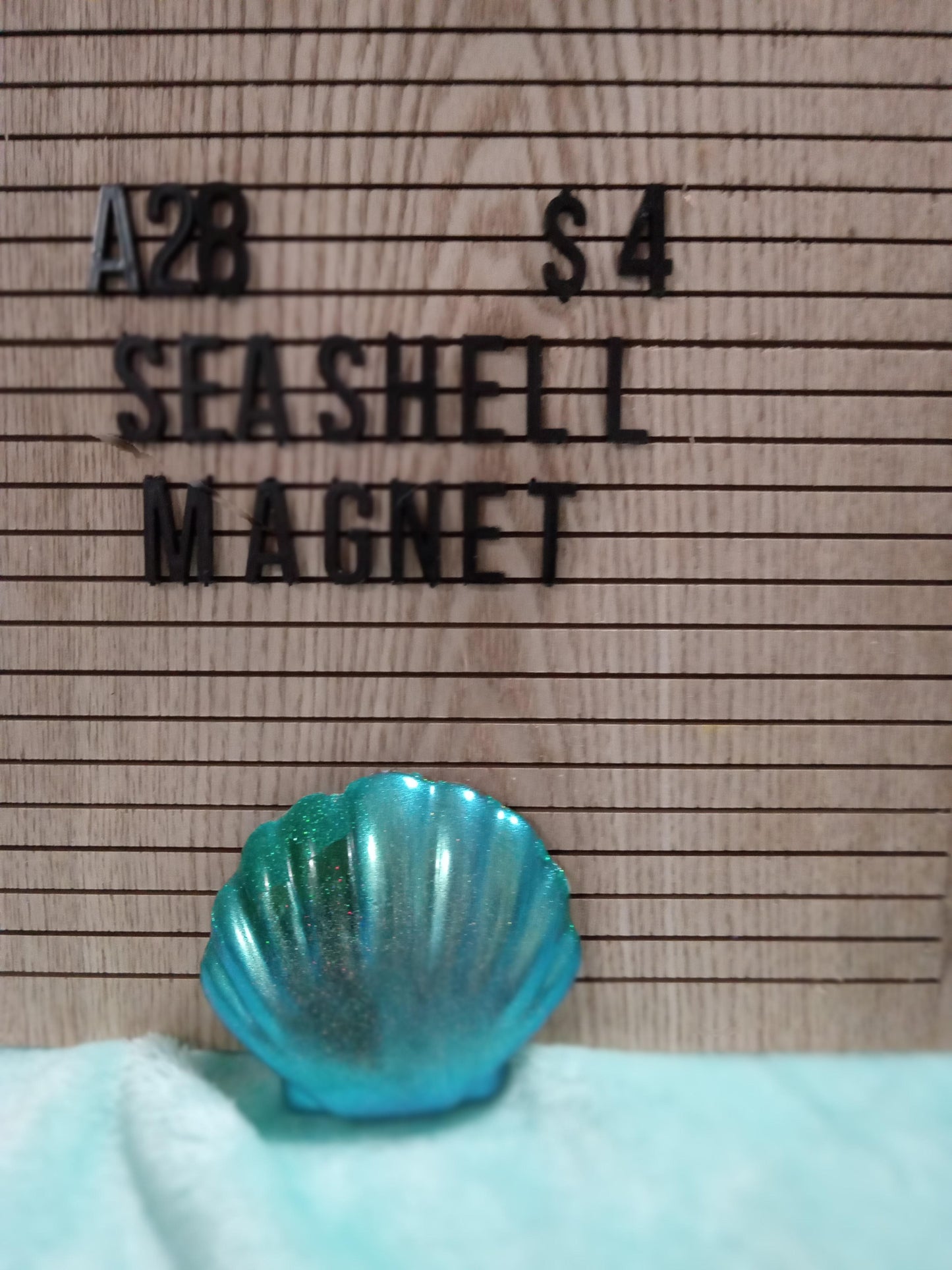 Resin Seashell Magnet