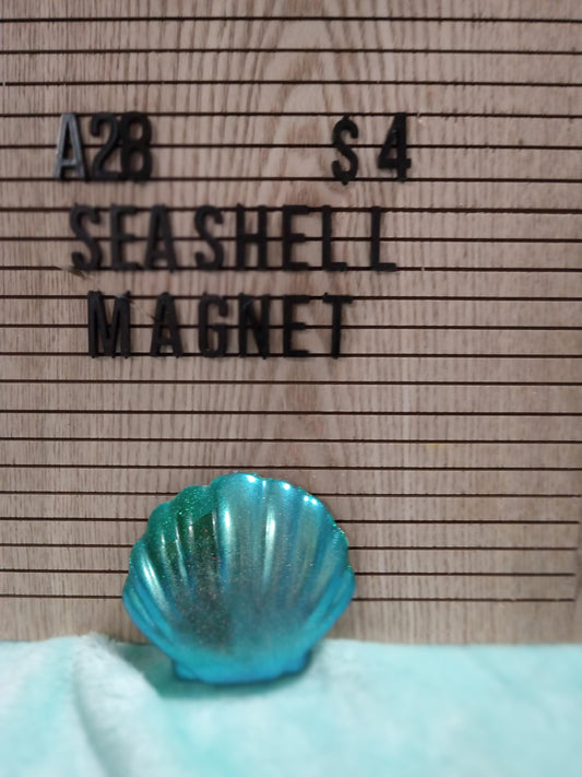 Resin Seashell Magnet