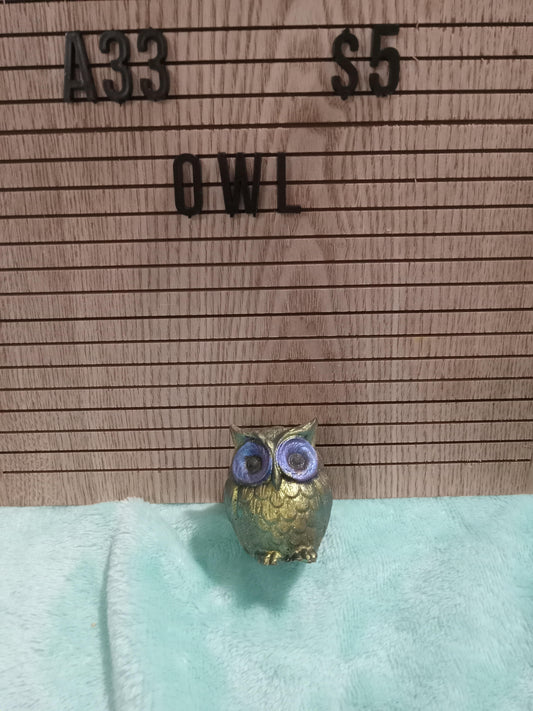 Resin Small Owl Figure