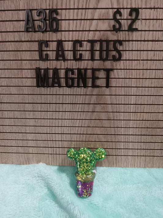 Resin Cactus Magnet