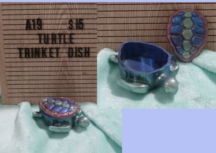 Resin Turtle Trinket Dish