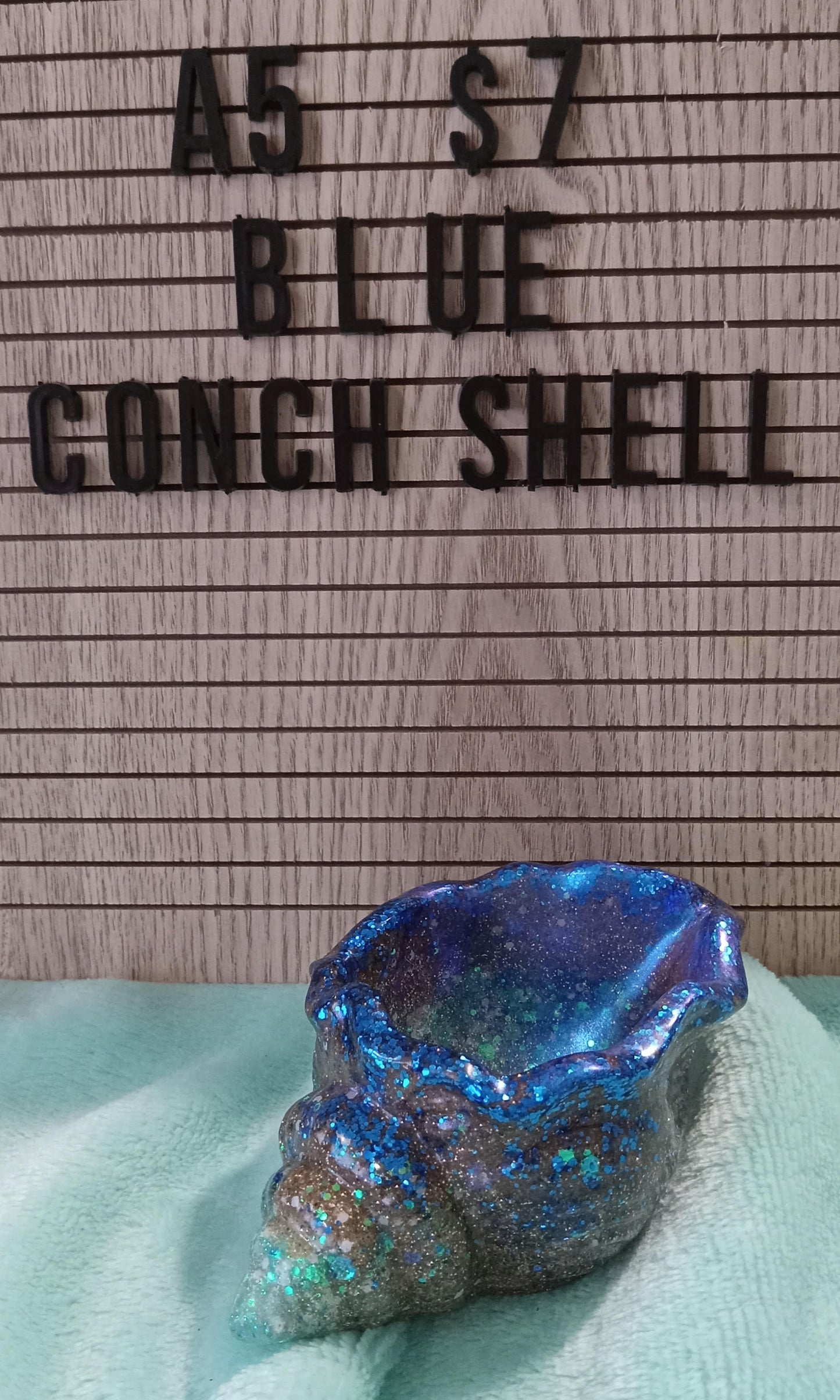 Resin Conch Shell Trinket Dish