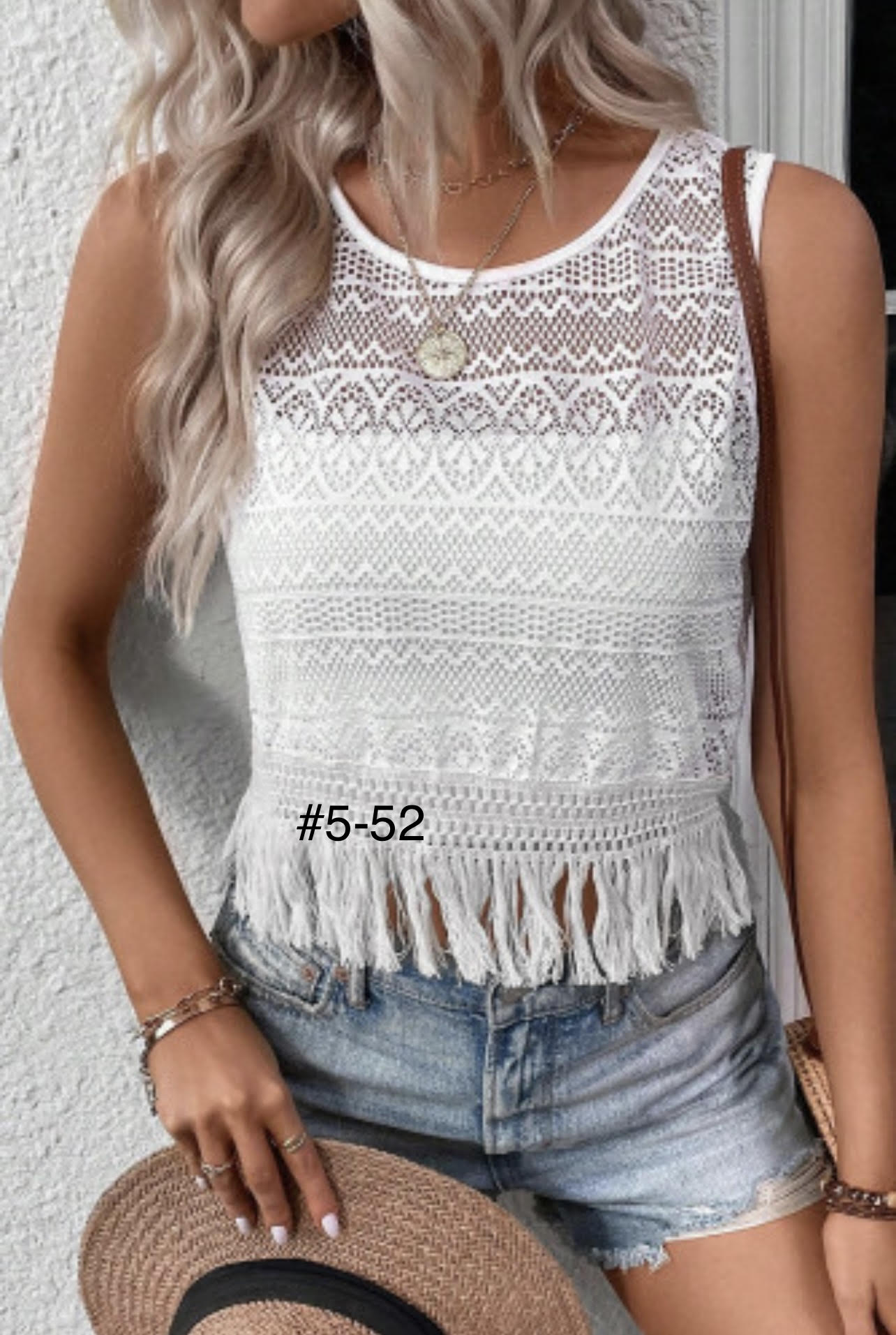 White Lace Tank